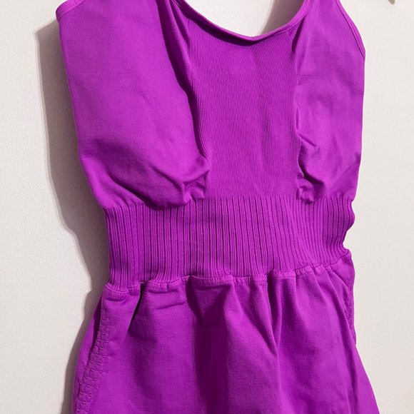 NWOT Free People Movement Good Karma Runsie in Neon Magenta - Picture 3 of 5